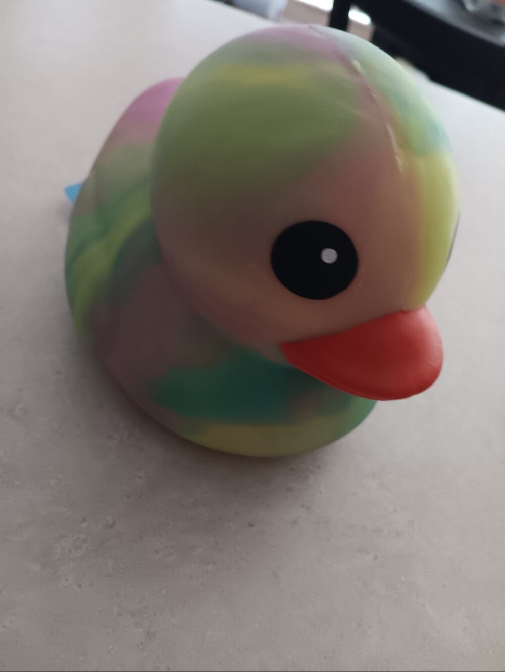 Rare Tie-Dye Rubber Duck - Squeezy